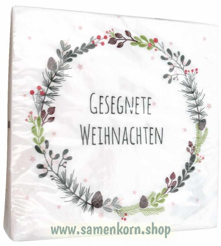 Serviette - Gesegnete Weihnachten