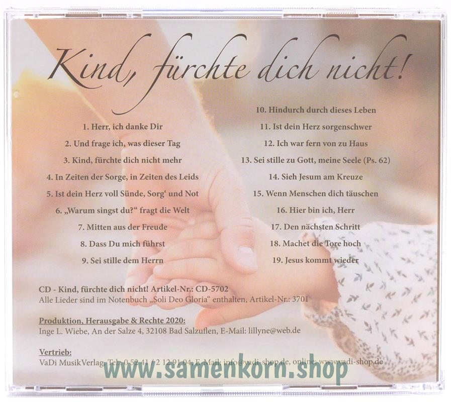 Kind, fürchte dich nicht / CD