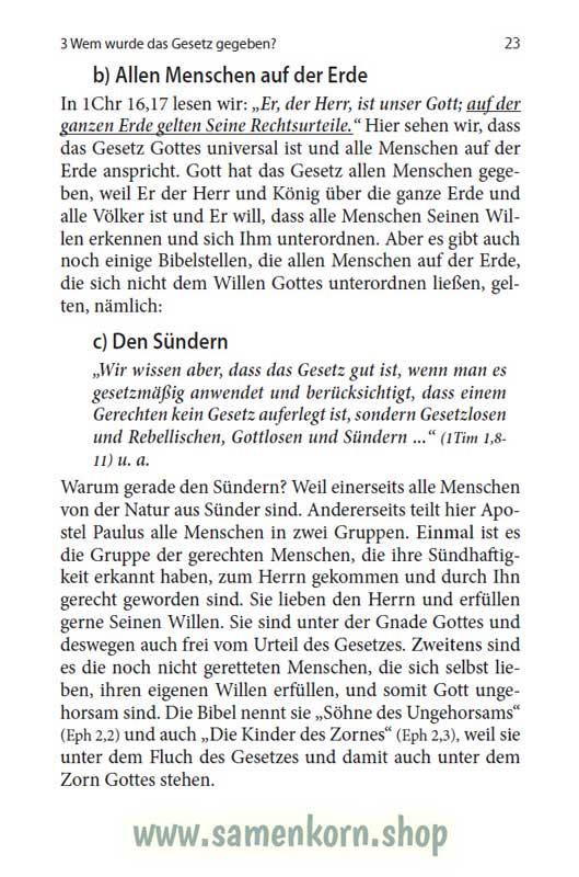 Das Gesetz und die Gnade / Buch