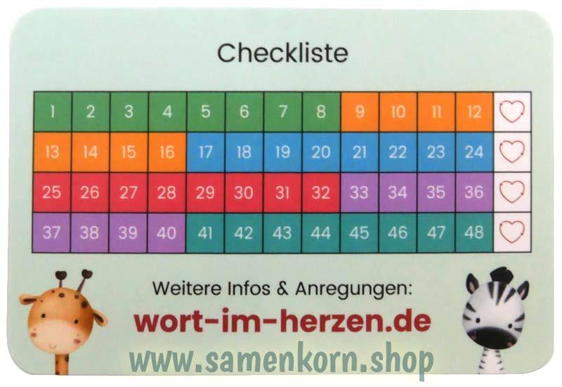 Für Kinder - Wort im Herzen / 48 Lernkarten