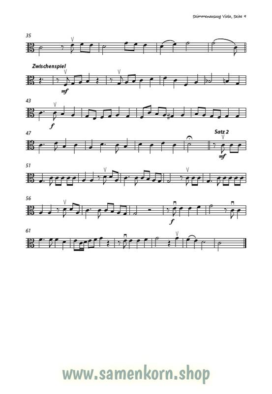 Lobt froh den Herrn / Stimmenauszüge Viola / Noten
