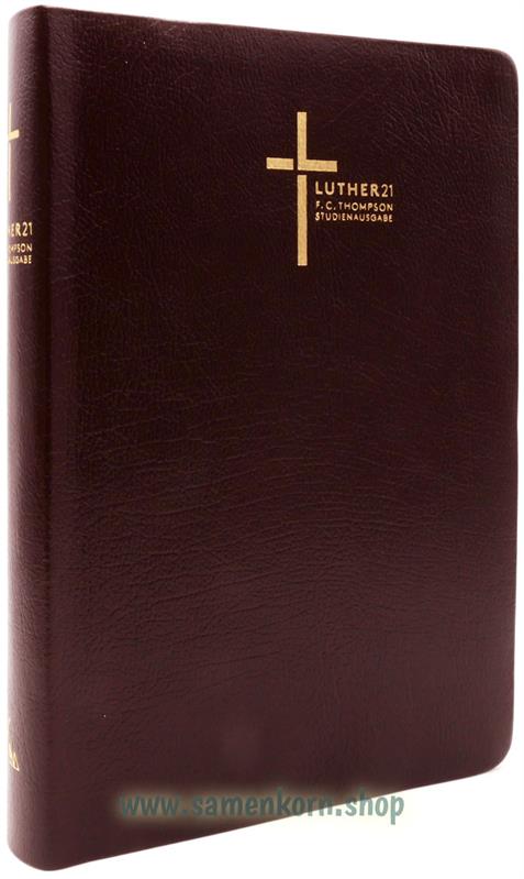 Luther21 F. C. Thompson Studienausgabe, Großausgabe - Lederfaserstoff bordeaux, GS / Buch