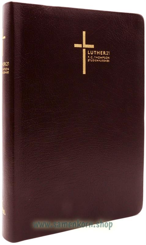 Luther21 F. C. Thompson Studienausgabe, Großausgabe - Lederfaserstoff bordeaux, GS / Buch 