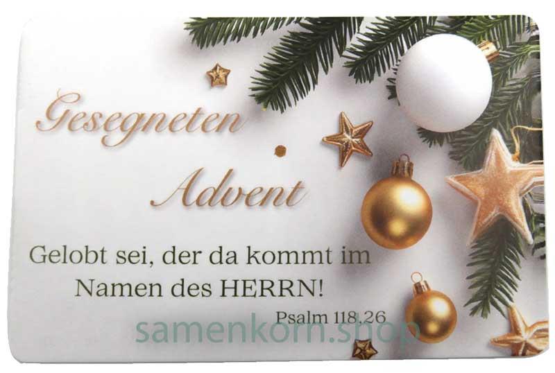 Mini-Kärtchen zum Advent (4 Motive) / 20 Stück