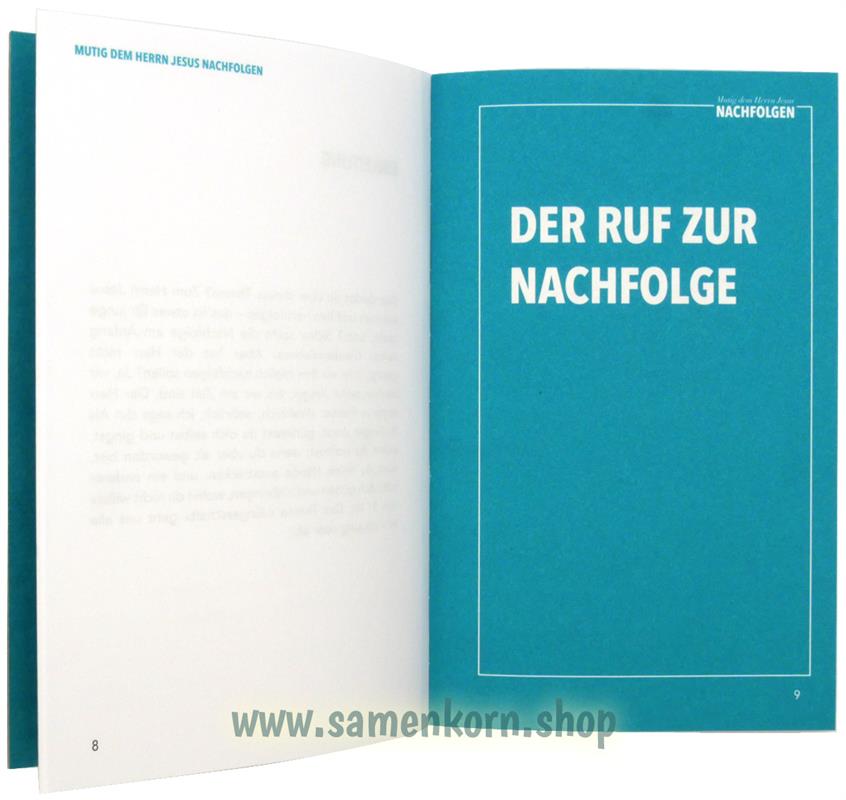 Mutig dem Herrn Jesus nachfolgen / Buch