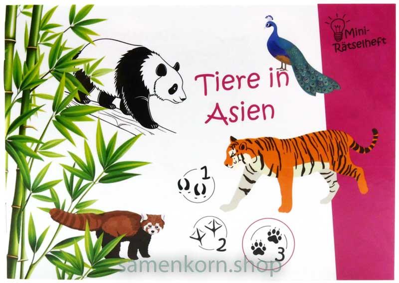 Mini-Rätselheft - Tiere in Asien  / Heft