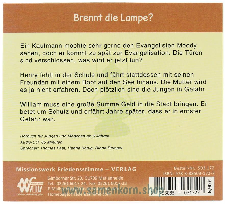Brennt die Lampe? / CD-Hörbuch