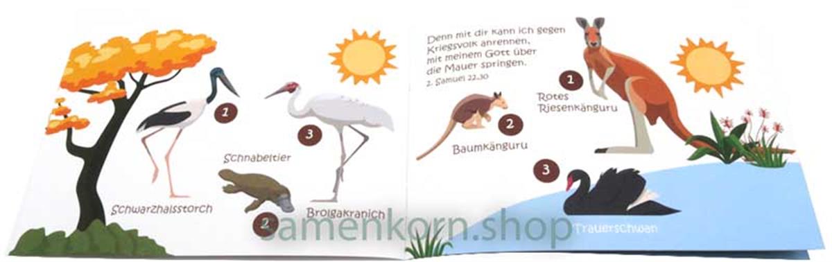 Mini-Rätselheft - Tiere in Australien  / Heft