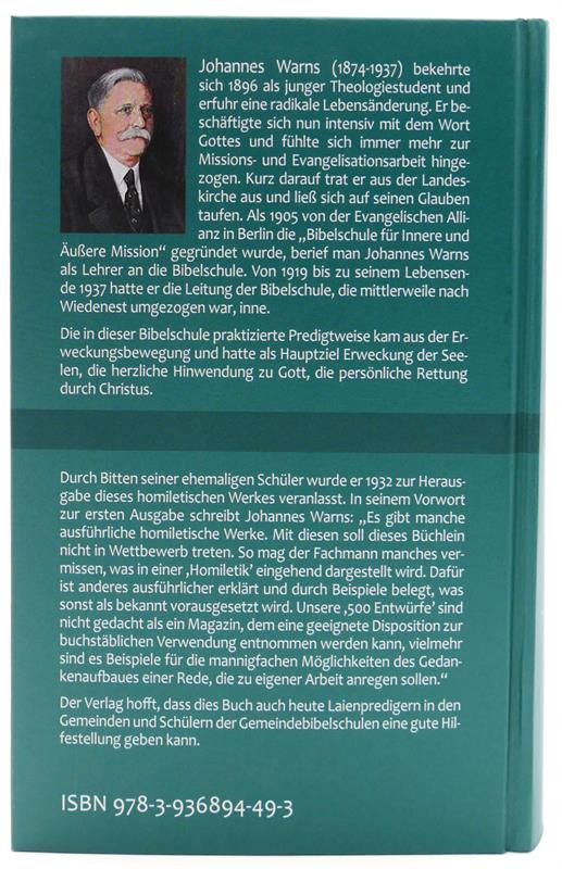 500 Entwürfe zu biblischen Ansprachen / Eine Predigtlehre  / Buch