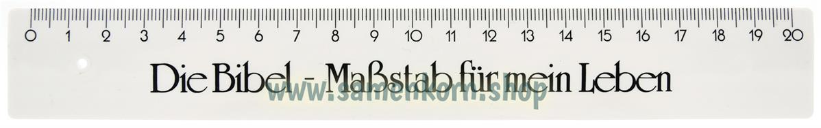 Lineal "Bibel - Maßstab für mein Leben", rot
