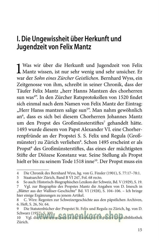 Felix Mantz / Buch