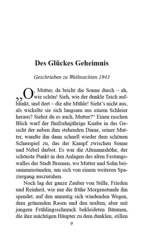 Des Glückes Geheimnis / Buch