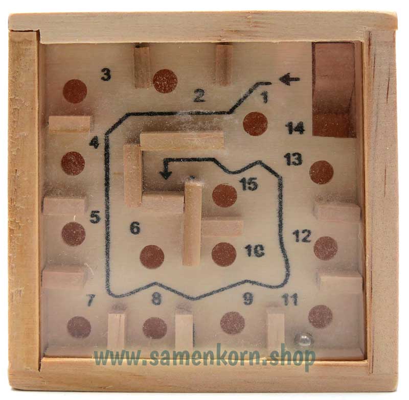 Geduldspiel Holzlabyrinth