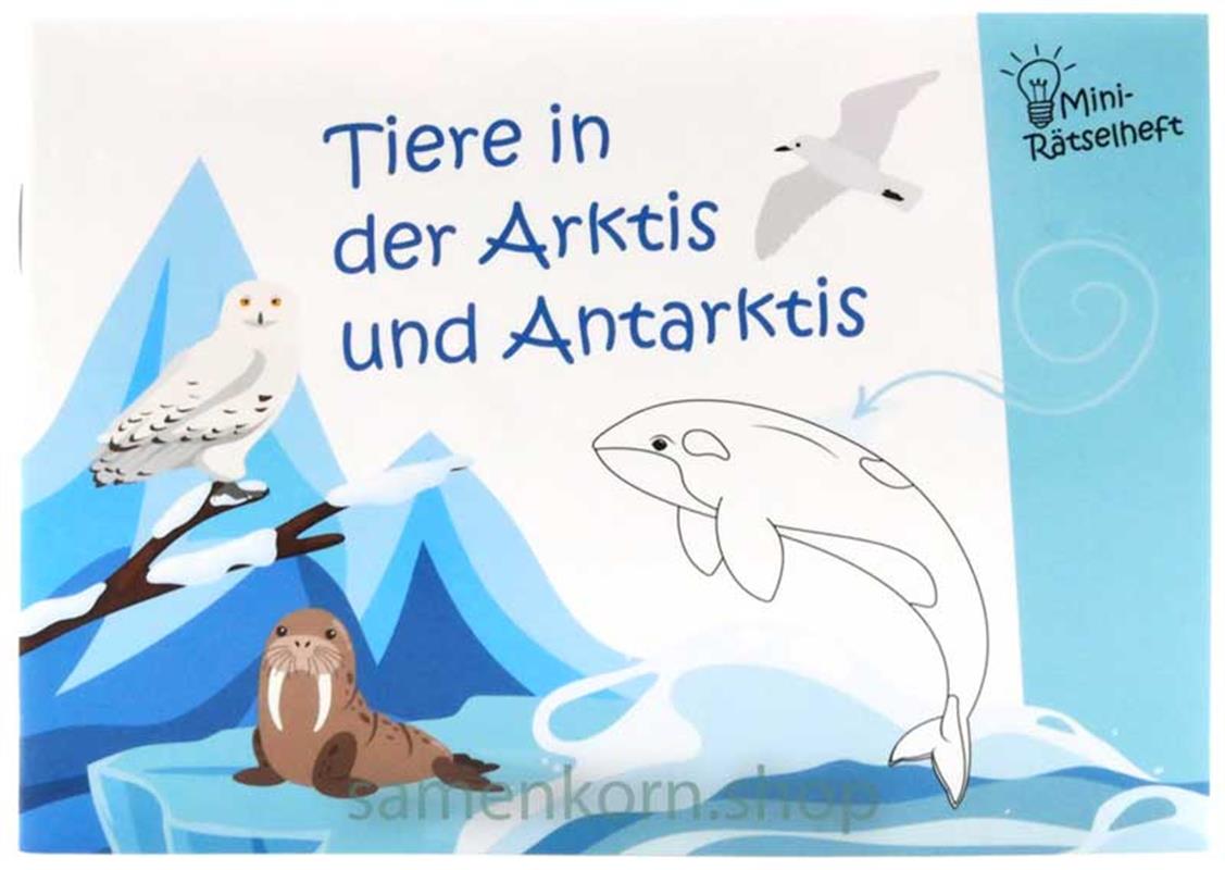 Mini-Rätselheft - Tiere in der Arktis und Antarktis  / Heft