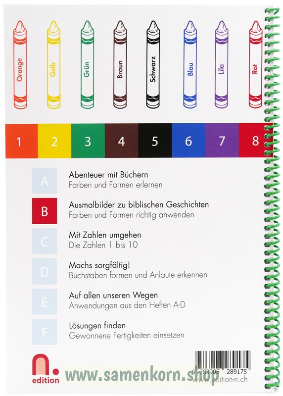 Ausmalbilder zu biblischen Geschichten / Heft B