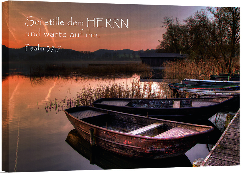 Bild "Boote im Abendlicht"