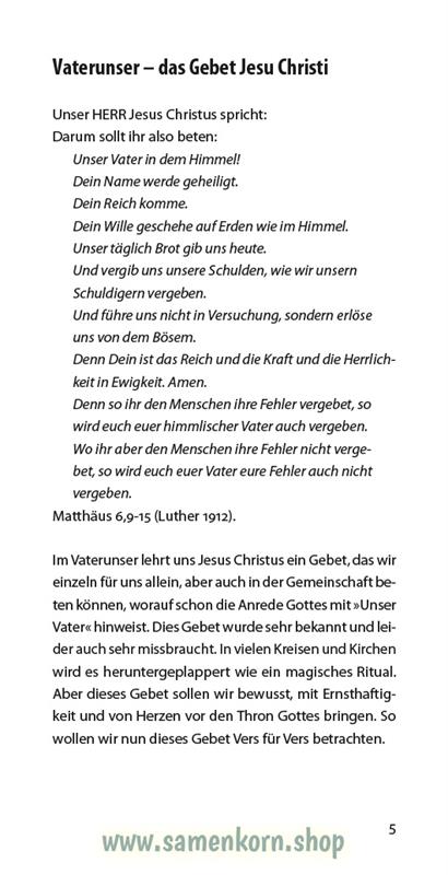 Vaterunser, Band 31  Reihe Orientierung / Heft