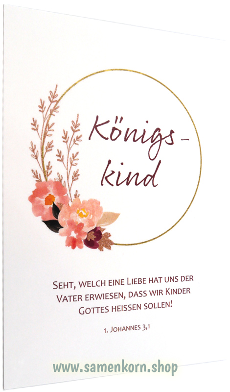 Postkarte "Königskind" 1.Joh.3,1