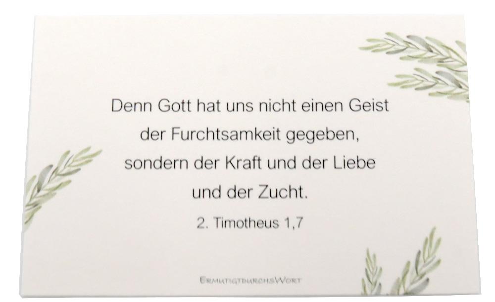 Mutmachende Bibelverse aus dem NT - Set
