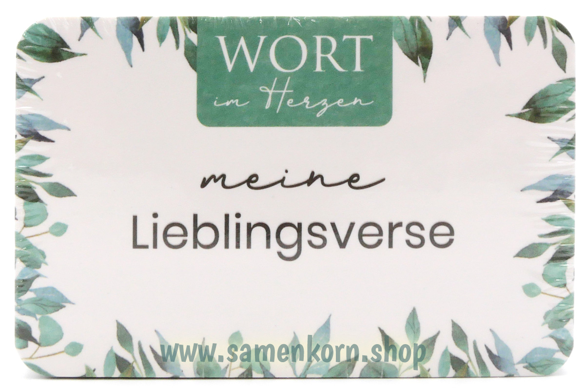 Meine Lieblingsverse -Wort im Herzen / 48 Lernkarten