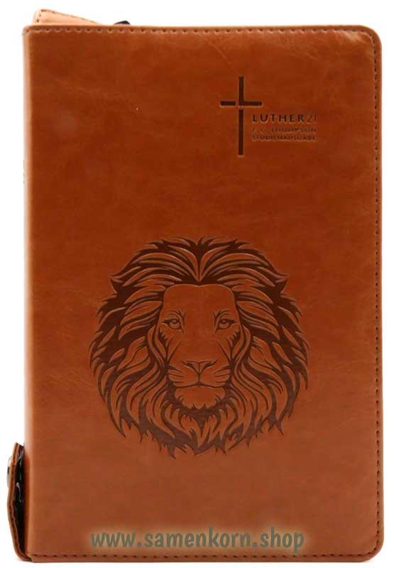 Luther21 F. C. Thompson Studienausgabe, Kunstleder, löwenbraun, GS, GR, RV / Buch
