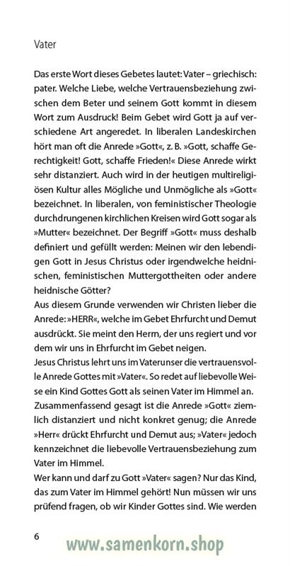 Vaterunser, Band 31  Reihe Orientierung / Heft