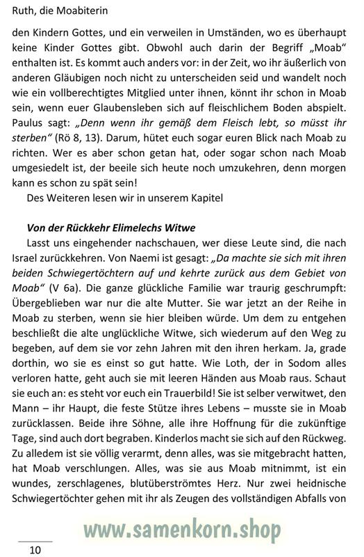 Ruth, die Moabiterin / Buch