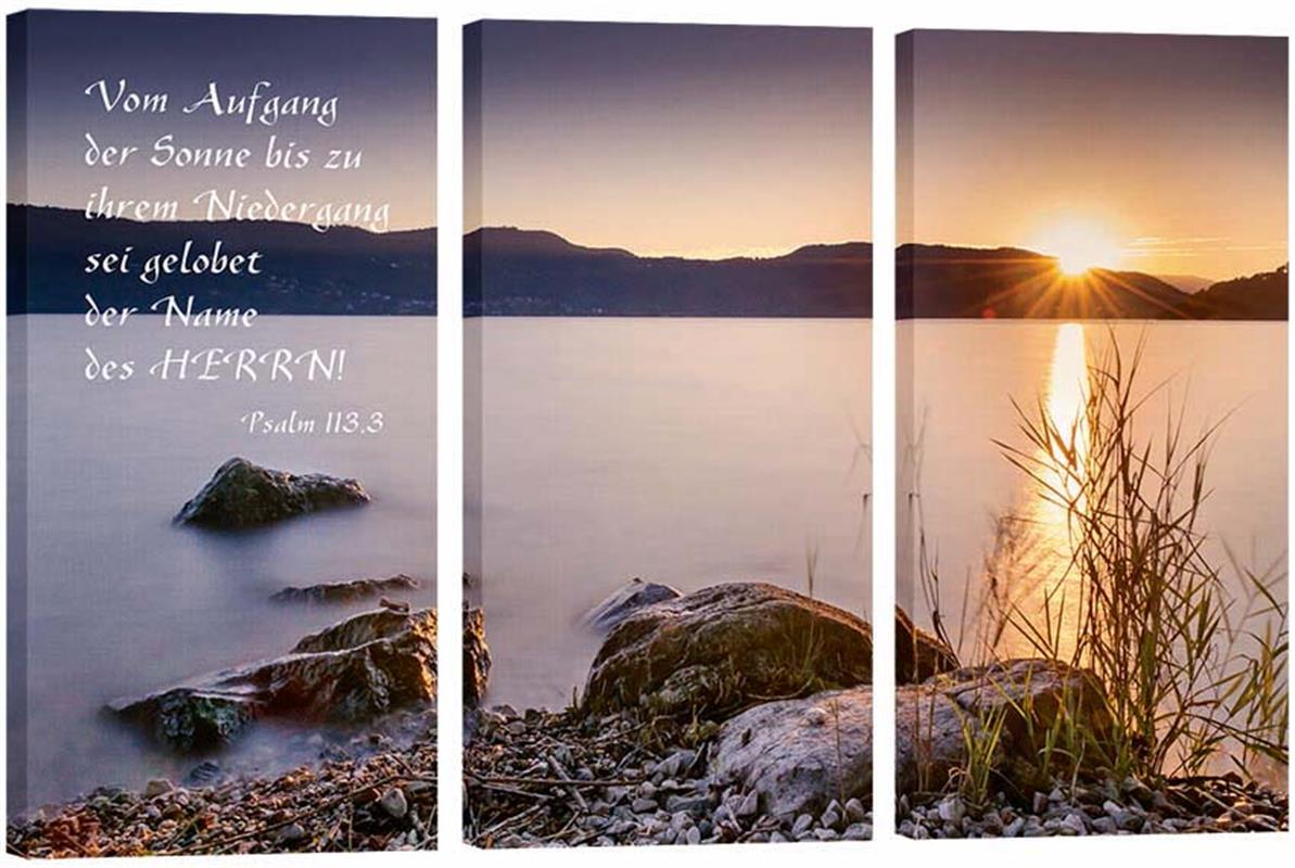 Bild "Sonnenuntergang am See"