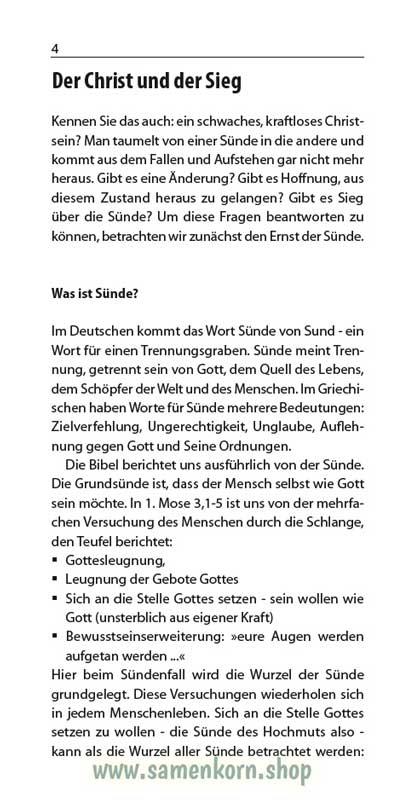 Der Christ und der Sieg, Band 17  Reihe Orientierung / Heft