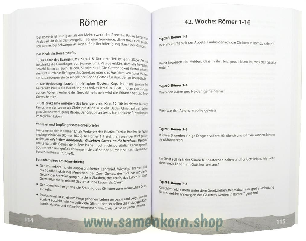 Bibelleseplan. 75 Wochen Bibel lesen