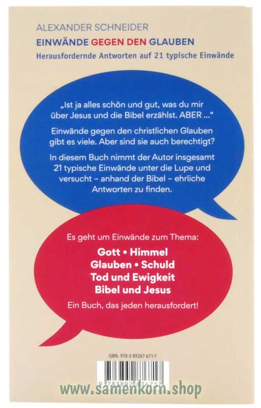 Einwände gegen den Glauben / Buch
