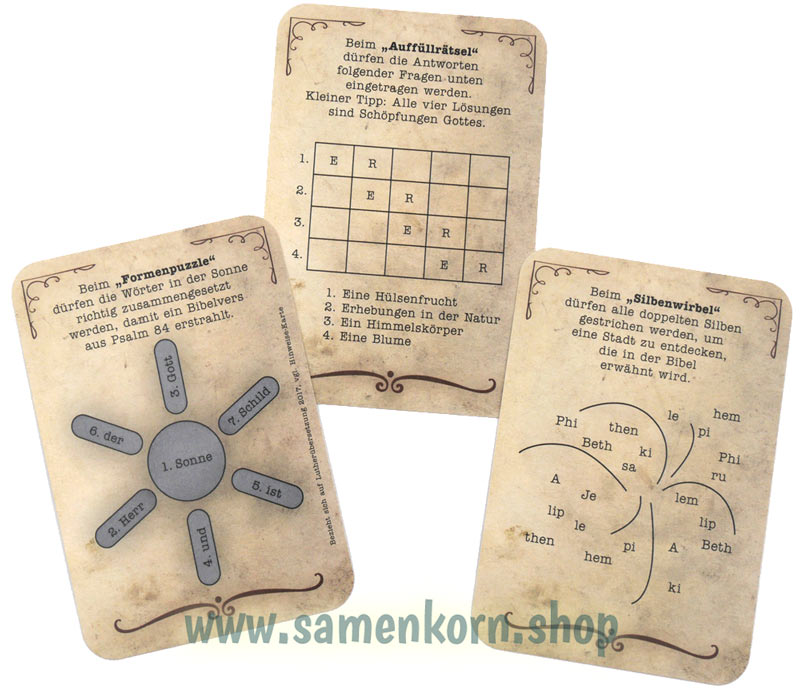 Schatzkarten für Bibel-Entdecker / Spiel