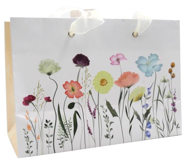 Geschenktasche "Feldblumen",quer