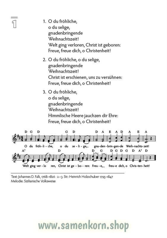 Lieder der Weihnacht / 78 Lieder / Liederheft