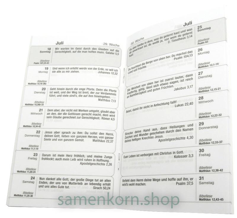 Taschenterminkalender "Gottes Wort für jeden Tag"