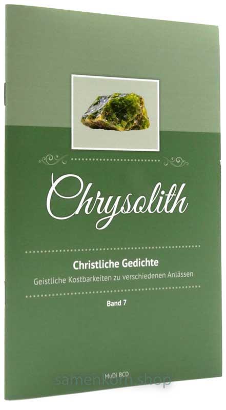 Chrysolith - Christliche Gedichte, Band 7 / Heft