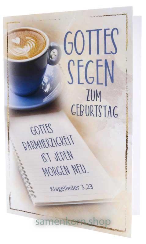 Kleinkärtchen Midi "Gottes Segen zum Geburtstag" / Klg. 3,23