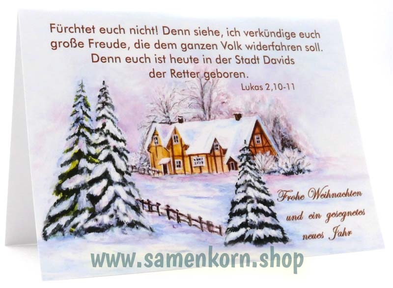 Doppelkarten "Winterlandschaft 1"