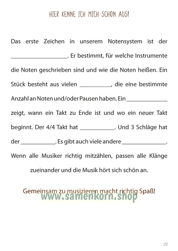 Gemeinsam lernen - Gemeinsam musizieren, Heft Mose