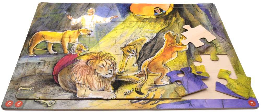 Audio-Holzpuzzle "Daniel in der Löwengrube"