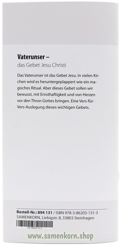 Vaterunser, Band 31  Reihe Orientierung / Heft
