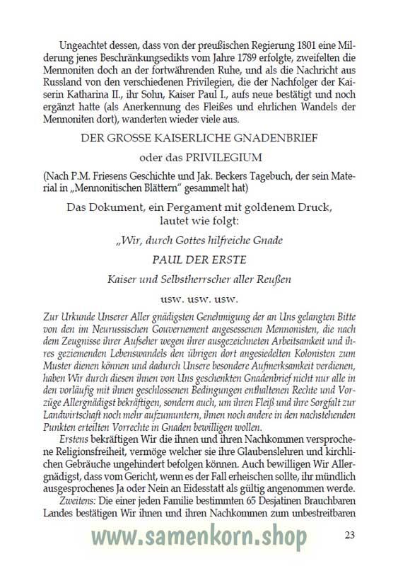 Die Geschichte der MBG in Russland  1860-1945 / Buch