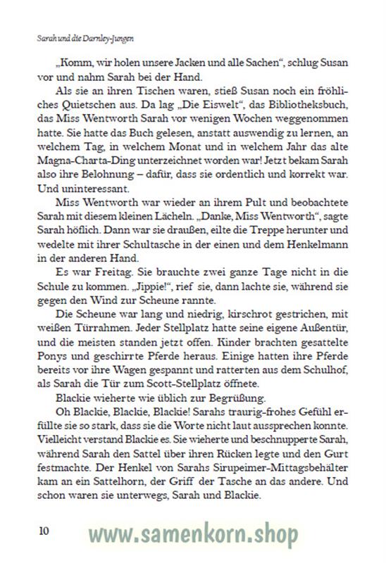 Sarah und die Darnley-Jungen / Buch