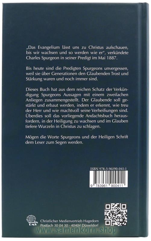 Im Glauben Christus schauen / Buch - Spurgeon, Andachtsbuch