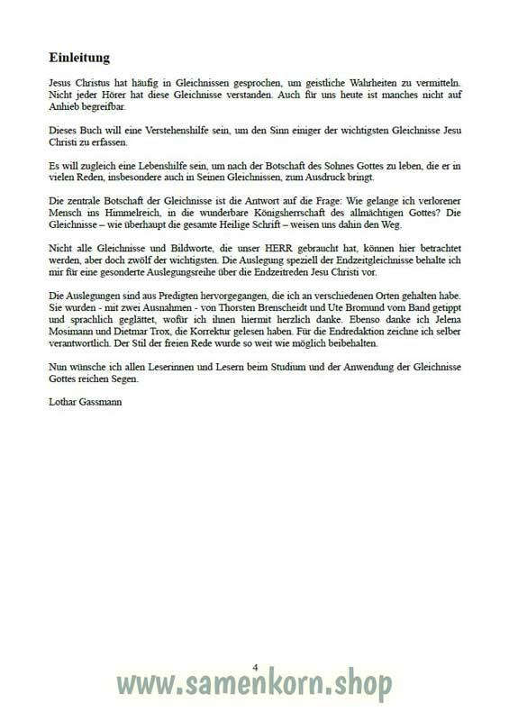 Gleichnisse Jesu - Auslegung/Buch - L. Gassmann