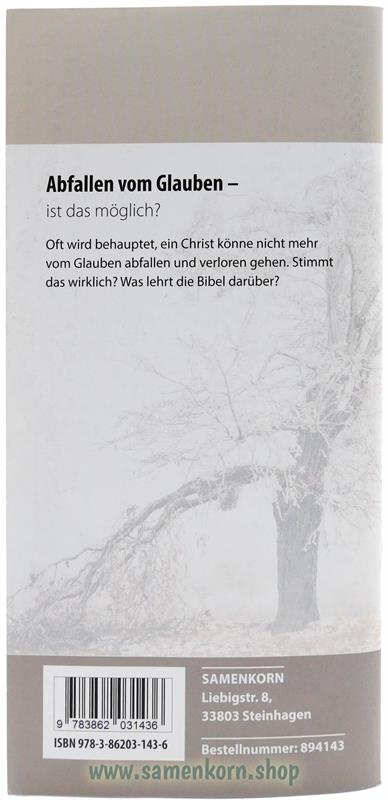 Abfallen vom Glauben, Band 33  Reihe Orientierung / Heft