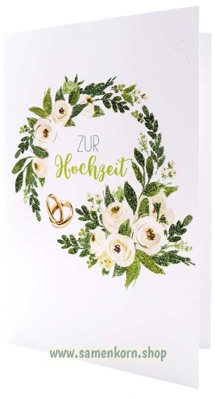 Faltkarte "Zur Hochzeit" / Ps. 118,24