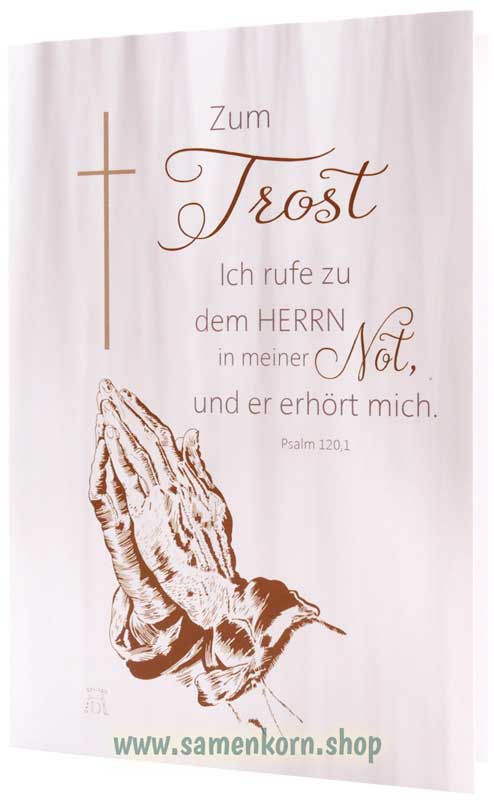 Faltkarte "Zum Trost" / Psalm 120,1