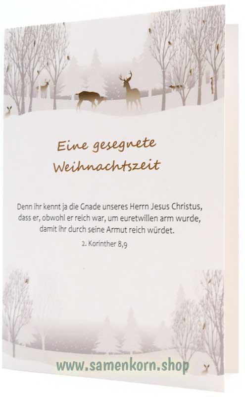 Doppelkarte "Eine gesegnete Weihnachtszeit"