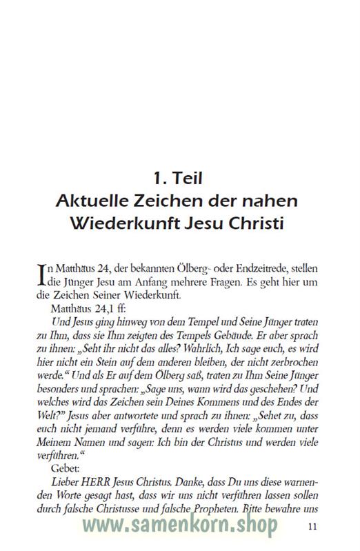Die Endzeitrede Jesu Christi / Buch